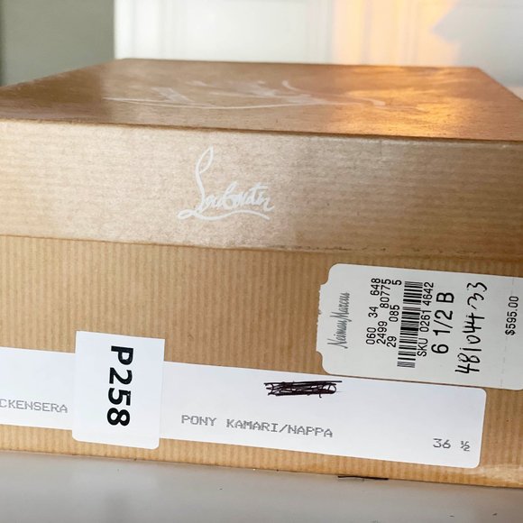 Louboutin Pony Slingback Heels Leopard 6 - Picture 3 of 8